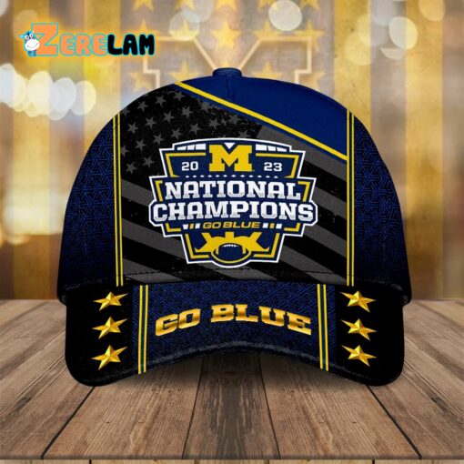 Michigan 2023 National Champions Go Blue Go Blue Hat