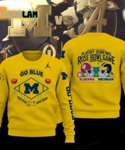 Michigan 2024 Playofff Semifinal Rose Bowl Game Presented By Prudentinal Shirt 2