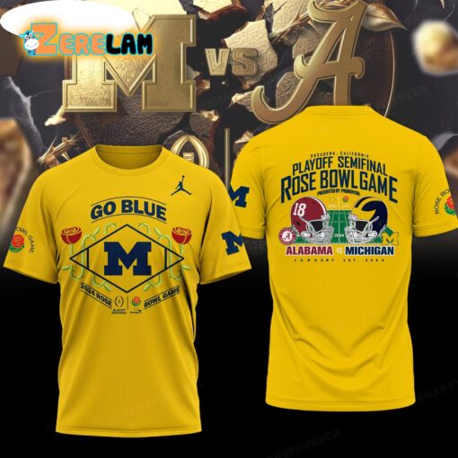 Michigan 2024 Playoff Semifinal Rose Bowl Game Presented By Prudential Shirt