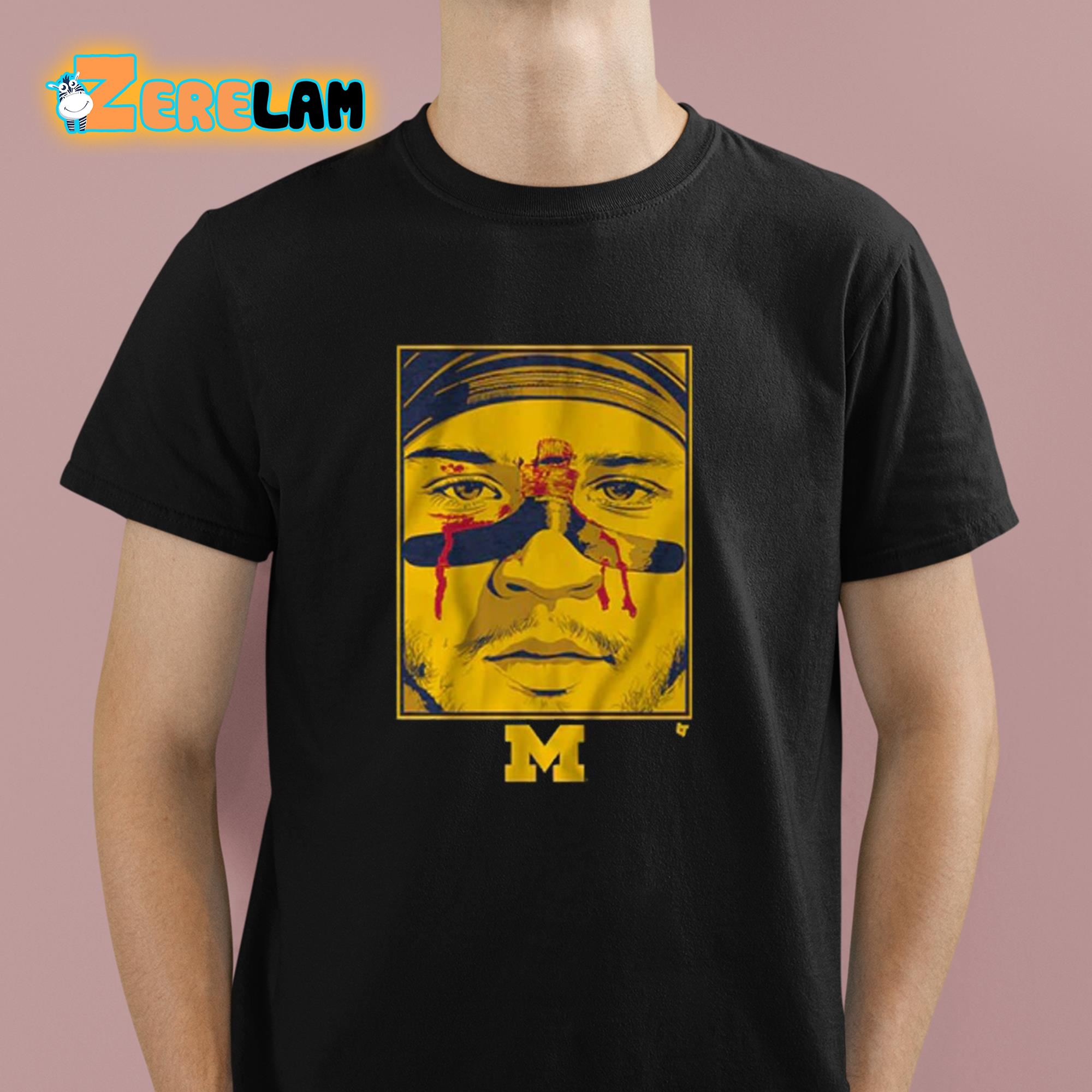 Michigan Football Blake Corum Game Face Shirt Zerelam