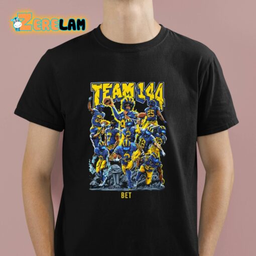 Michigan Football Team 144 Bet Shirt