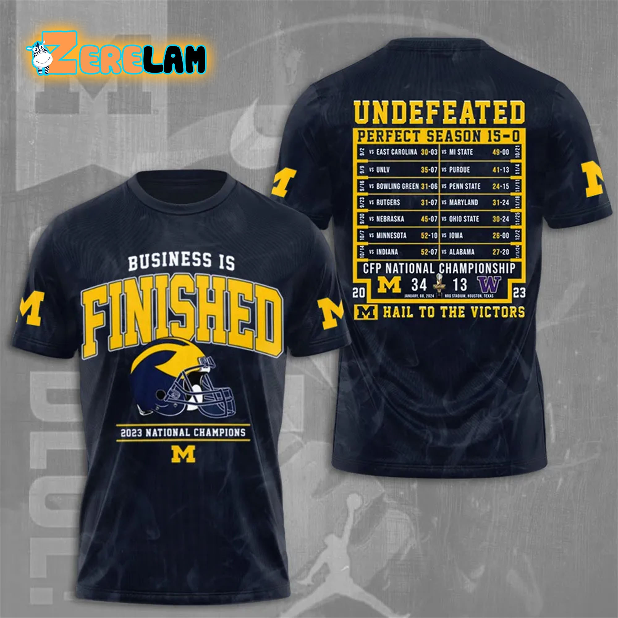 Michigan Is Finished 2023 National Champions Shirt - Zerelam