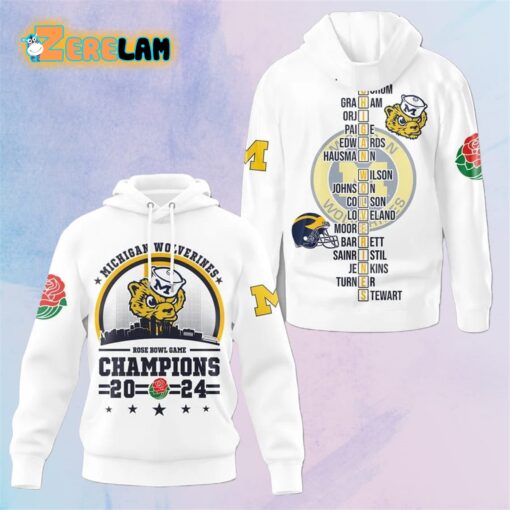 Michigan Rose Bowl Game Champions 2024 Hoodie