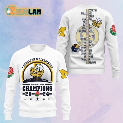 Michigan Rose Bowl Game Champions 2024 Hoodie