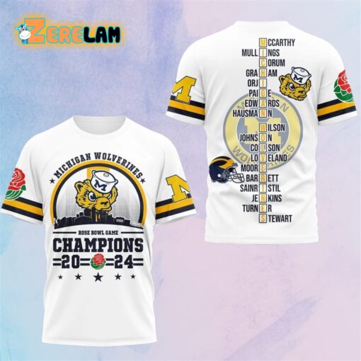 Michigan Rose Bowl Game Champions 2024 Hoodie