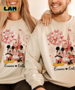 Mickey And Minnie Edward Love Emily Valentine Sweatshirt