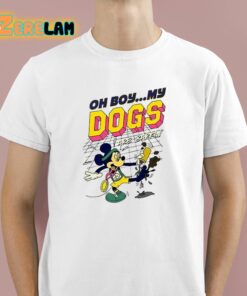 Mickey Mouse Oh Boy My Dogs Are Barkin Shirt 1 1