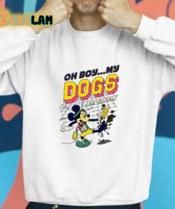 Mickey Mouse Oh Boy My Dogs Are Barkin Shirt 8 1