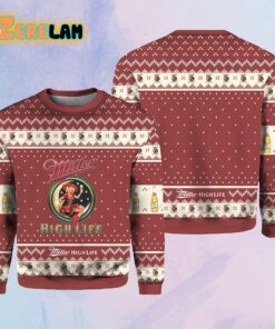 Miller High Life Drink Ugly Sweater