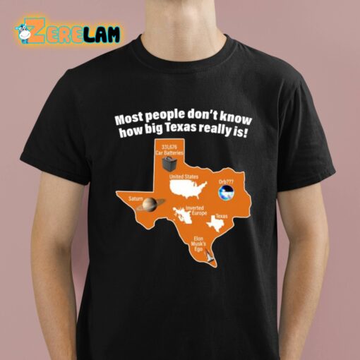 Most People Don’t Know How Big Texas Really Is Shirt