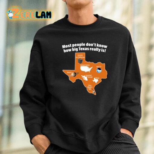 Most People Don’t Know How Big Texas Really Is Shirt