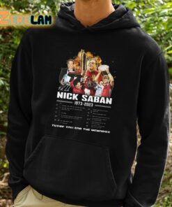 Nick Saban 1973 2023 Thank You For The Memories Shirt 2 1