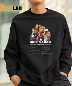 Nick Saban 1973 2023 Thank You For The Memories Shirt 3 1