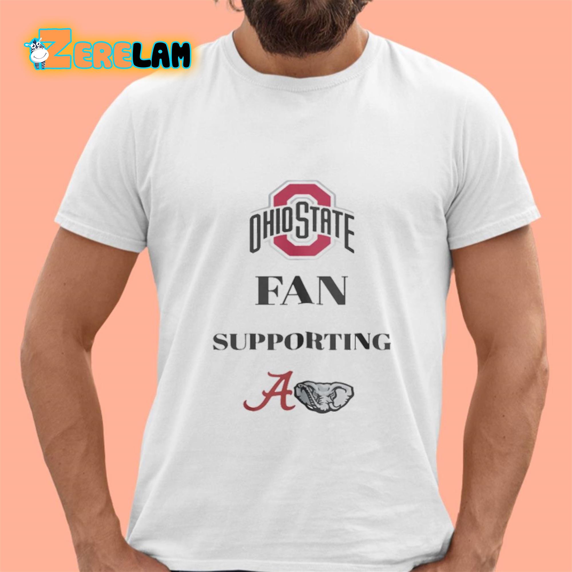 Ohio State Fan Supporting Crimson Tide Shirt 15 1