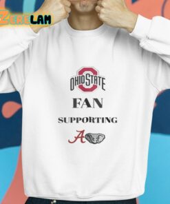 Ohio State Fan Supporting Crimson Tide Shirt 8 1