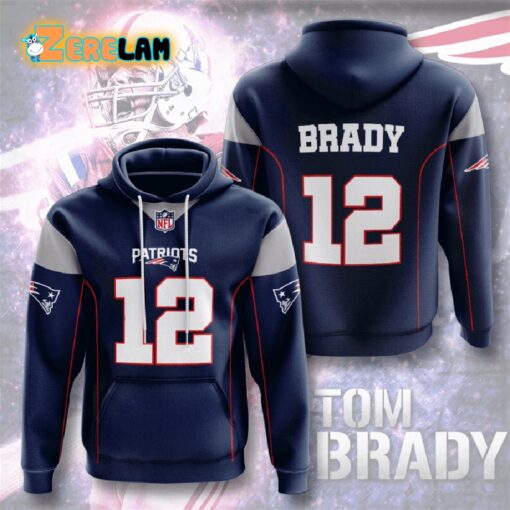 Patriots Tom Brady Number 12 Hoodie