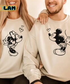 Personalized Mickey and Minnie Valentine Sweatshirt