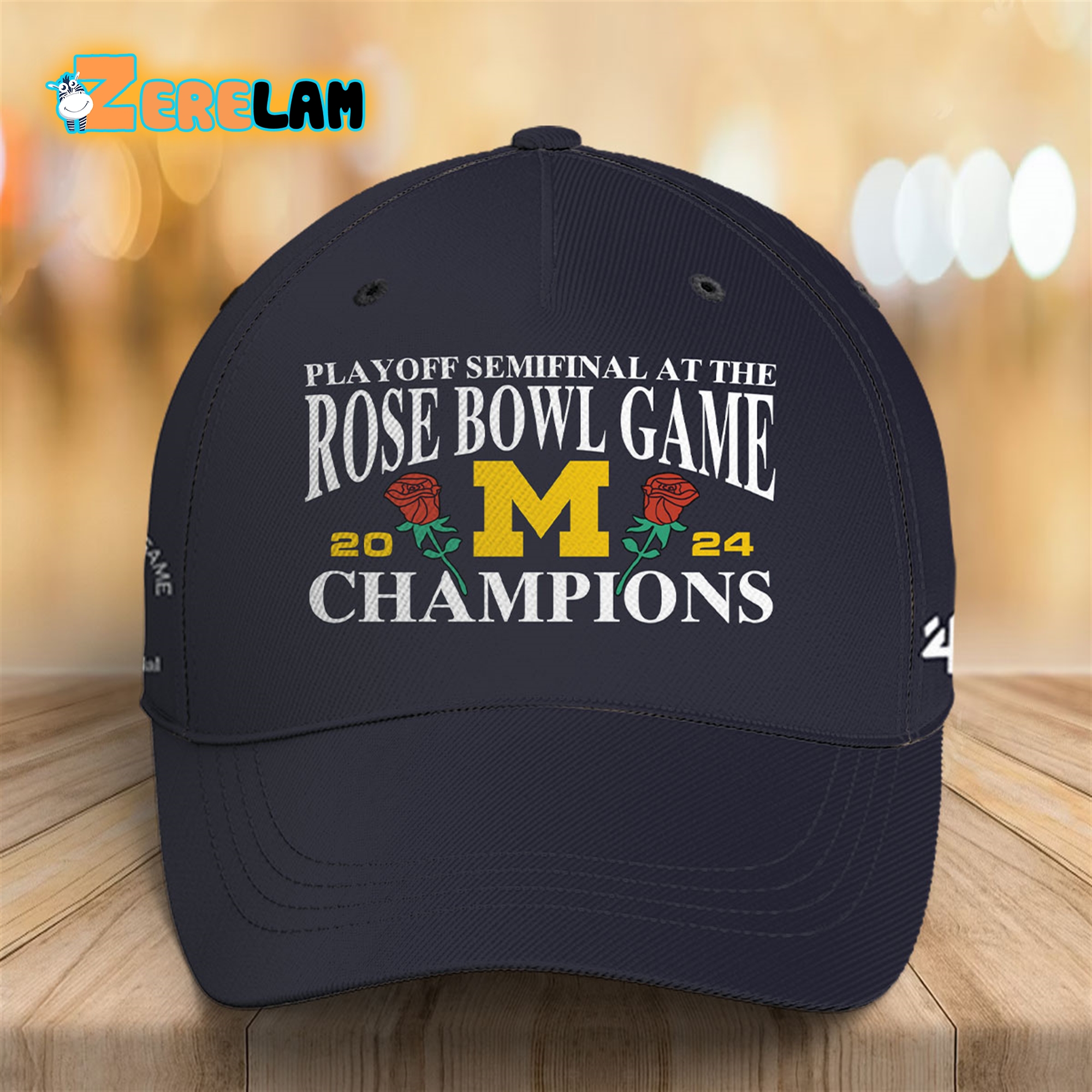 Playoff Semifinal At The Rose Bowl Game 2024 Michigan Champions Hat