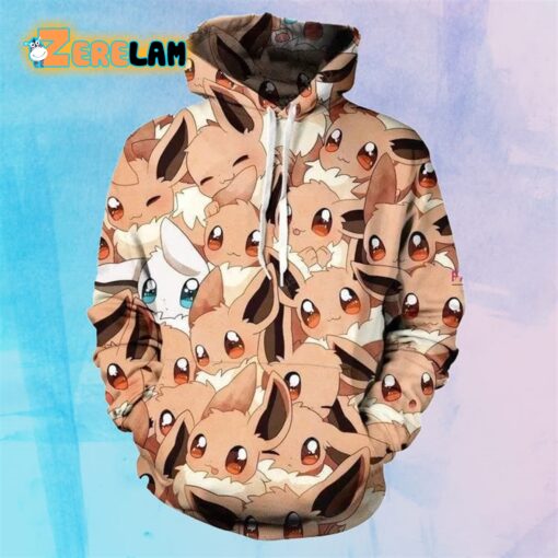 Pokemon Eevee Flesh Tone Hoodie