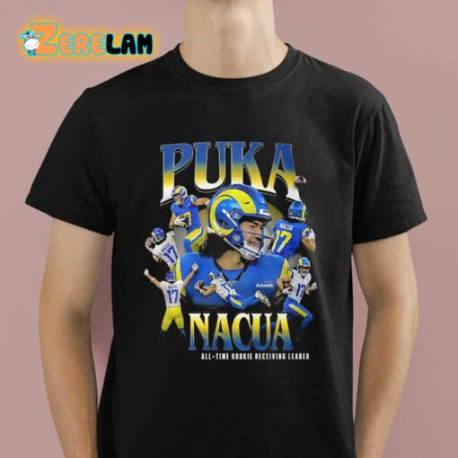 Puka Nacua Sets The All Time Rookie Receiving Shirt