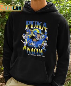 Puka Nacua Sets The All Time Rookie Receiving Shirt 2 1