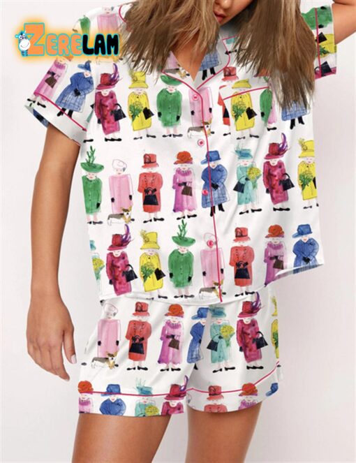 Queen Elizabeth II Rainbow Pajama Set