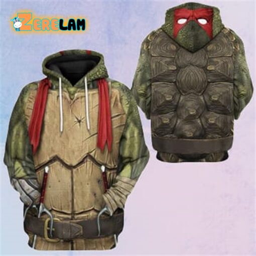 Raphael Raph TMNT Red Cosplay Custom Hoodie