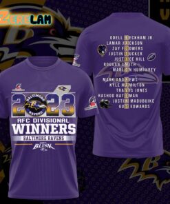 Ravens 2023 AFC Divisional Winners Dont Blink Shirt 1