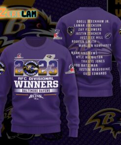 Ravens 2023 AFC Divisional Winners Dont Blink Shirt 2