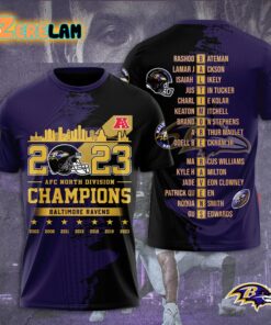 Ravens 2023 AFC North Division Champions Shirt 1