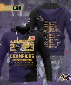 Ravens 2023 AFC North Division Champions Shirt 2