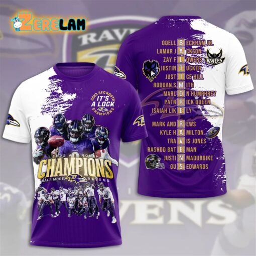 Ravens 2023 NFC North Champions It's A Lock Hoodie - Zerelam