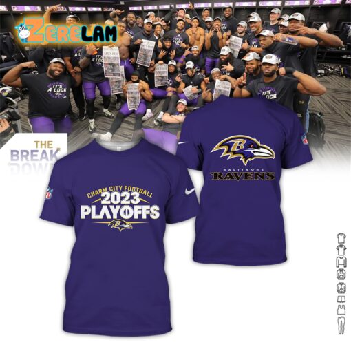 Ravens Charm City Football Playoffs Hoodie