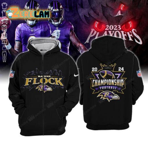 Ravens Flock Championship Football 2024 Hoodie