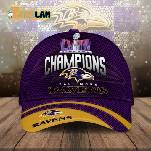 Ravens Super Bowl LVIII Champions Hat - Zerelam