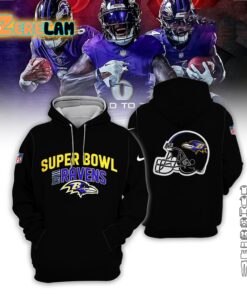 Ravens Super Bowl LVIII Hoodie 1