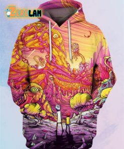 Rick And Morty Trippy Hoodie