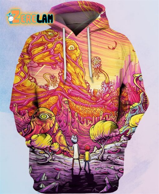 Rick And Morty Trippy Hoodie