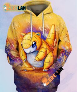 Sandshrew Pokemon 3D Hoodie