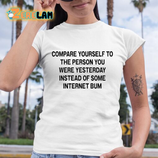 Scottie Barnes Compare Yourself To The Person You Were Yesterday Instead Of Some Internet Bum Shirt