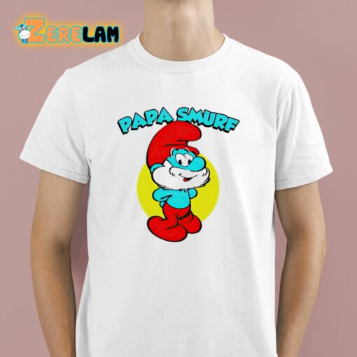 Shannon Sharpe Papa Smurf Character Shirt