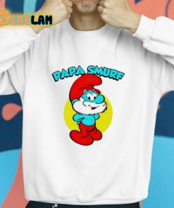 Shannon Sharpe Papa Smurf Character Shirt 8 1