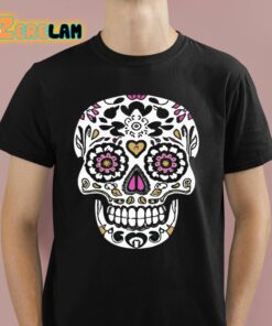 Skull Skeleton Flower Funny Shirt