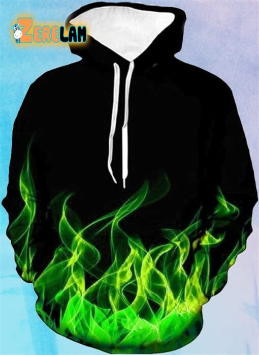 Smoke Flame All Over Print Hoodie