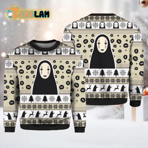 Spirited Away No Face Ugly Christmas Sweater