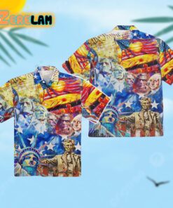 Statue of Liberty and US President Hawaiian Shirt