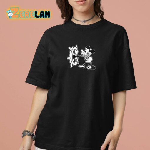 Steamboat Willie Mickey Mouse With Hat And Bandanna Shirt