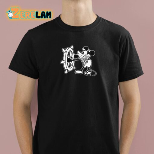 Steamboat Willie Mickey Mouse With Hat And Bandanna Shirt