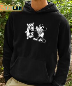 Steamboat Willie Mickey Mouse With Hat And Bandanna Shirt 2 1