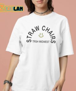 Straw Chairs Smiley Face Shirt